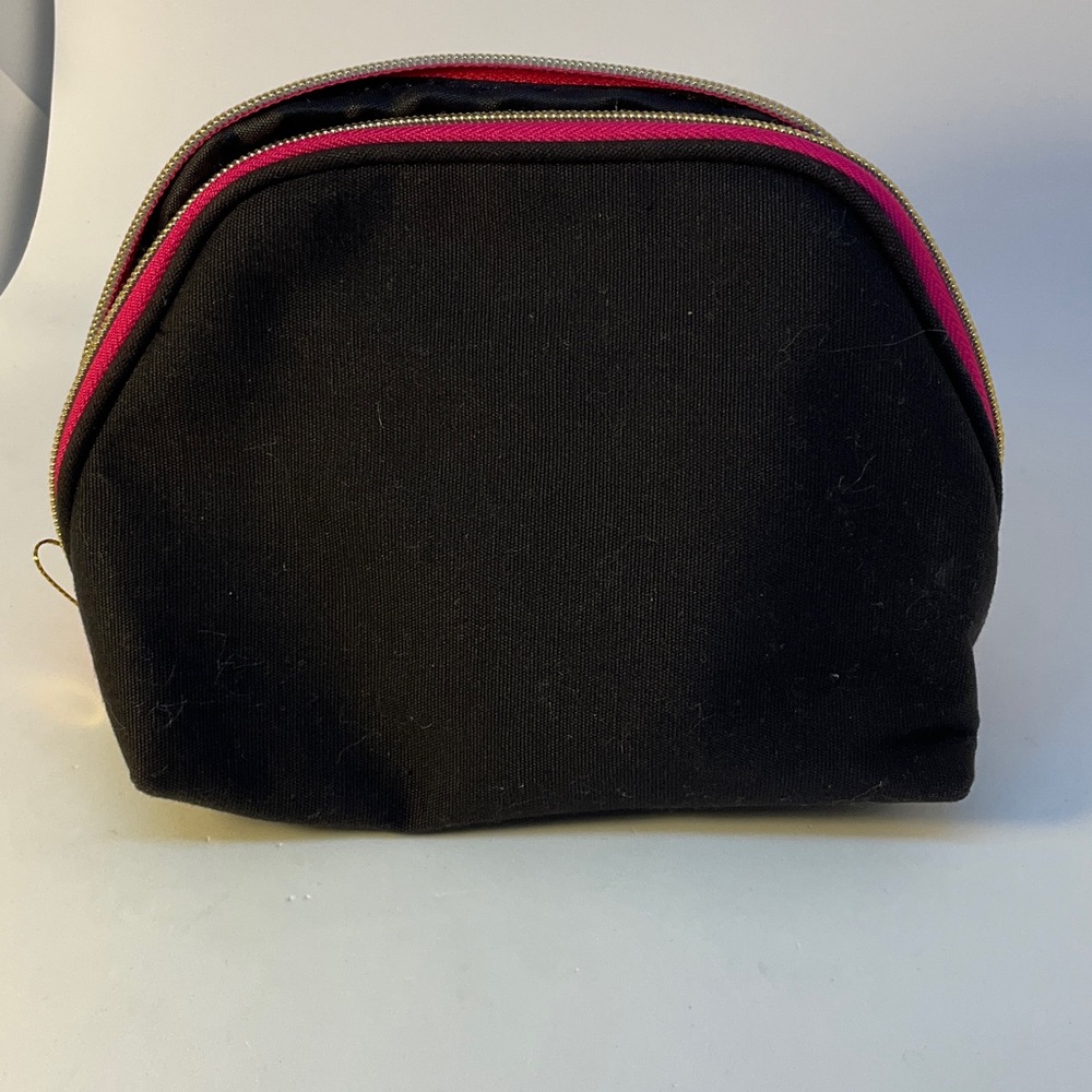 Hello Gorgeous Hot Pink Cosmetic Bag With Gold Accents View 2